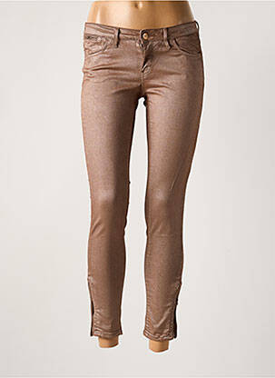 Pantalon slim talie joasă talie joasă roz REIKO femeie