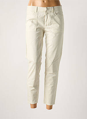 Pantalon 7/8 elasticitate talie joasă bej SET femeie