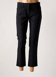 Pantalon 7/8 talie cu cleme talie joasă negru MY PANTS femme