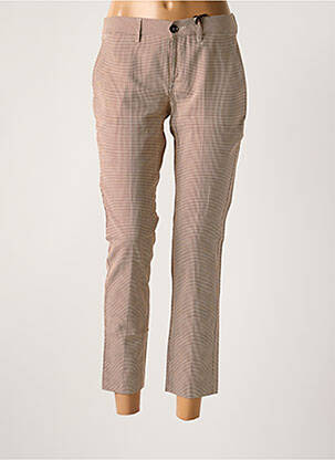 Pantalon 7/8 țesătură poplin mărime normală maro TRUE NYC femeie