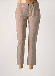 Pantalon 7/8 țesătură poplin mărime normală maro TRUE NYC femme