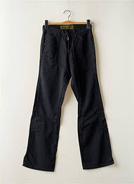 Pantalon drept țesătură poplin talie joasă negru FREEMAN T.PORTER femeie