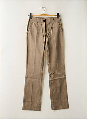 Pantalon drept bej LOLA femeie