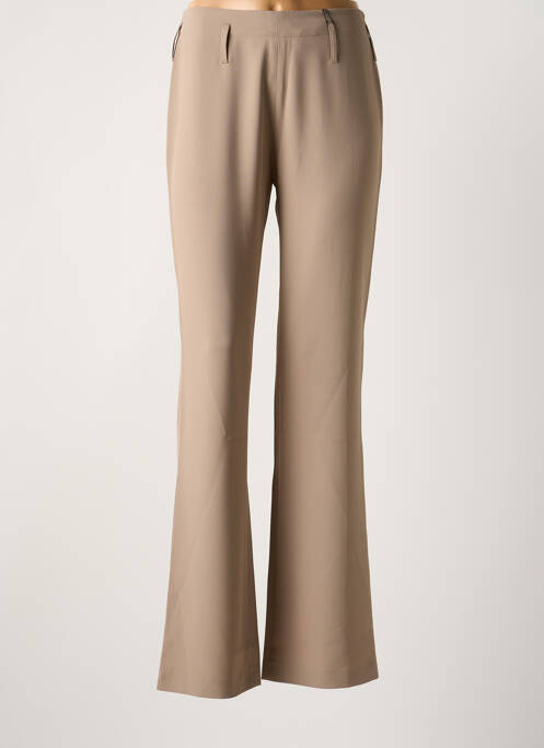 Pantalon drept bej LOLA femeie