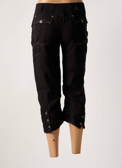 Pantalon trei sferturi talie joasă talie joasă negru ET COMPAGNIE femme