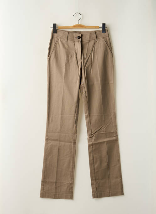 Pantalon drept bej LOLA femeie