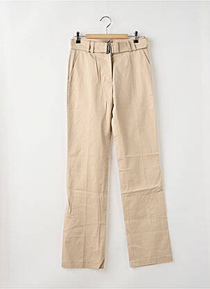 Pantalon drept bej LOLA femeie