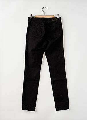 Pantalon slim talie înaltă talie înaltă negru MAYJUNE femeie