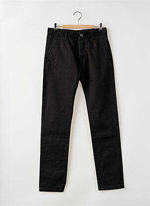 Pantalon chino țesătură poplin mărime normală negru DR DENIM femeie