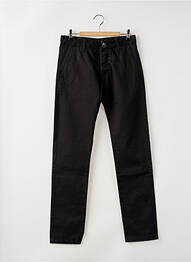 Pantalon chino țesătură poplin mărime normală negru DR DENIM femeie