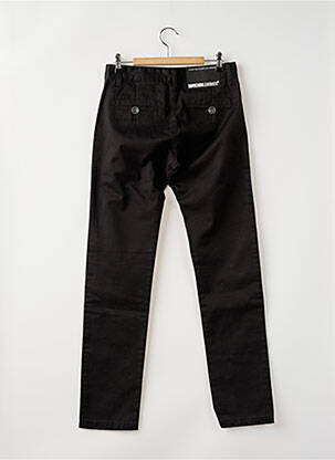 Pantalon chino țesătură poplin mărime normală negru DR DENIM femeie