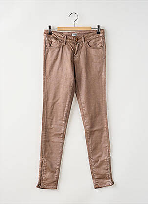 Pantalon slim talie joasă talie joasă roz REIKO femeie