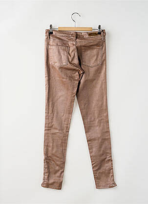 Pantalon slim talie joasă talie joasă roz REIKO femeie
