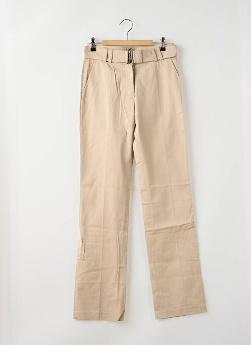 Pantalon drept bej LOLA femeie