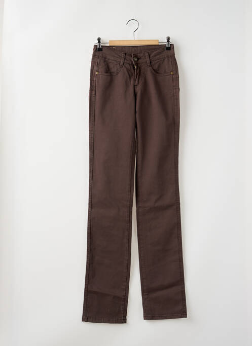 Pantalon slim maro PEPITO MICORAZON femeie