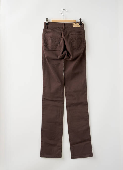Pantalon slim maro PEPITO MICORAZON femeie