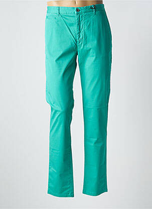 Pantalon chino țesătură poplin mărime normală verde HERO SEVEN bărbat