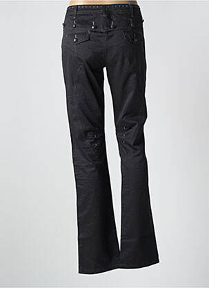 Pantalon drept țesătură poplin mărime normală negru ET COMPAGNIE femeie