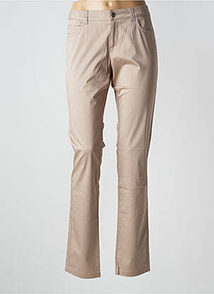 Pantalon slim talie joasă talie joasă bej LOLA femeie