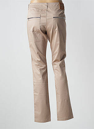 Pantalon slim talie joasă talie joasă bej LOLA femeie