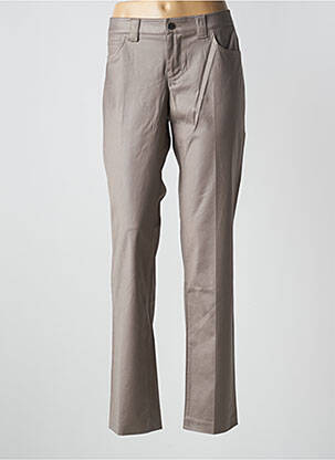 Pantalon slim talie joasă talie joasă maro LOLA femeie