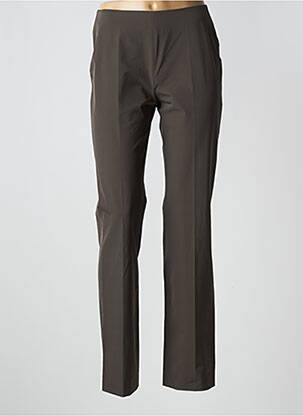 Pantalon slim talie înaltă talie înaltă maro LOLA femeie