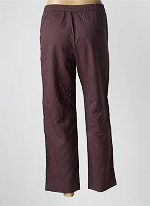 Pantalon drept talie elastică mărime normală maro BELLEROSE femeie