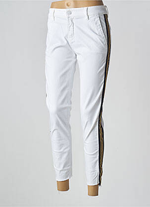 Pantalon 7/8 elasticitate mărime normală alb FIVE femeie
