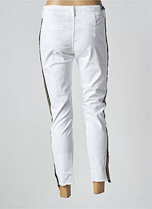 Pantalon 7/8 elasticitate mărime normală alb FIVE femeie