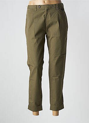 Pantalon 7/8 țesătură poplin mărime normală verde DIESEL femeie