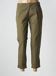 Pantalon 7/8 țesătură poplin mărime normală verde DIESEL femme