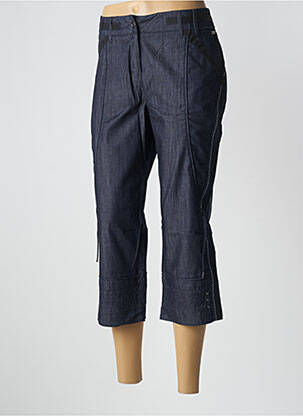 Pantalon trei sferturi albastru SALT & PEPPER femeie