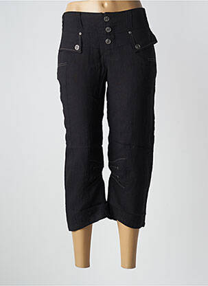 Pantalon trei sferturi negru ET COMPAGNIE femeie