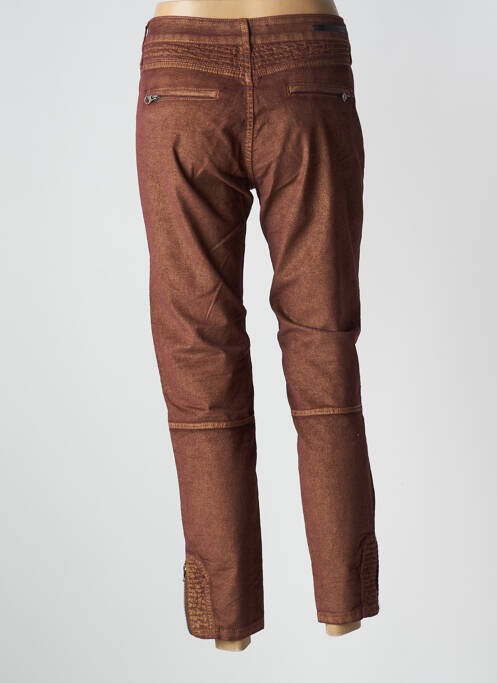 Blugi cu croială slim maro CORLEONE femeie