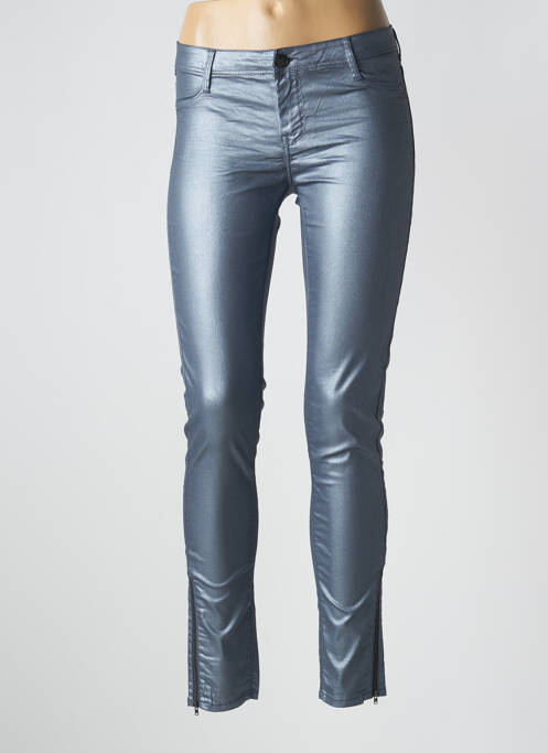 Pantalon slim albastru TEDDY SMITH femeie