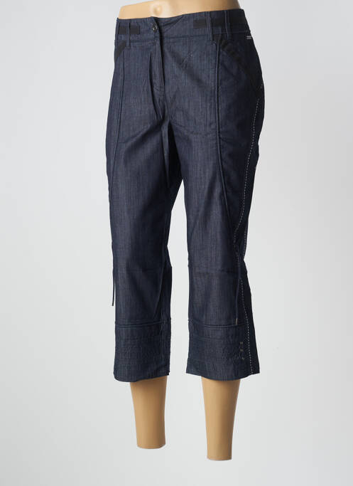 Pantalon trei sferturi croială dreaptă mărime normală albastru SALT & PEPPER femme