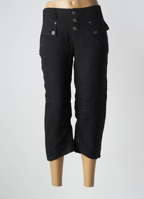 Pantalon trei sferturi negru ET COMPAGNIE femeie