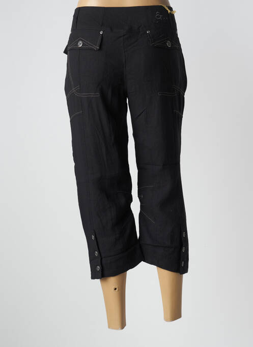 Pantalon trei sferturi negru ET COMPAGNIE femeie