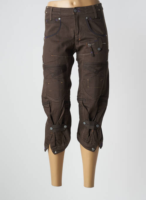 Pantalon trei sferturi maro MCP femeie