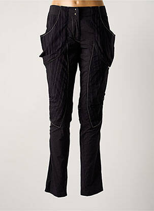 Pantalon slim țesătură poplin mărime normală negru ICONOCLAST femeie