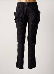 Pantalon slim țesătură poplin mărime normală negru ICONOCLAST femeie