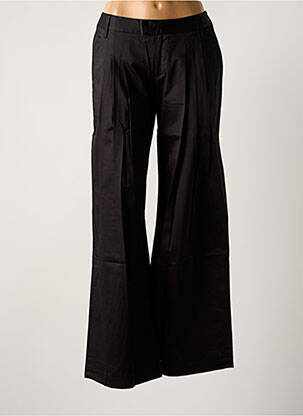 Pantalon drept țesătură poplin mărime normală negru ONE STEP femeie
