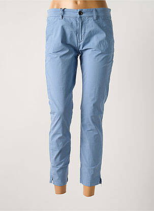 Pantalon chino țesătură poplin mărime normală albastru TRUE NYC femeie