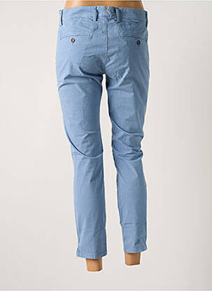 Pantalon chino țesătură poplin mărime normală albastru TRUE NYC femeie