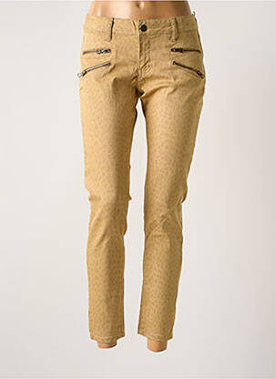 Blugi cu croială slim bej CORLEONE femeie