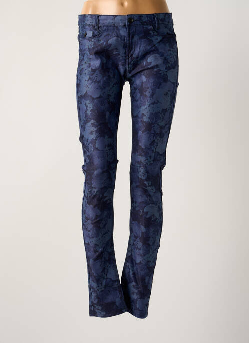 Blugi cu croială slim albastru ONE STEP femeie