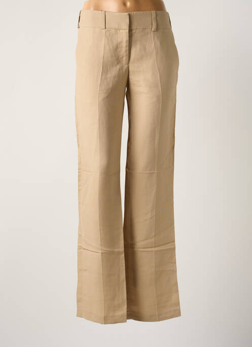 Pantalon drept bej LOLA femeie