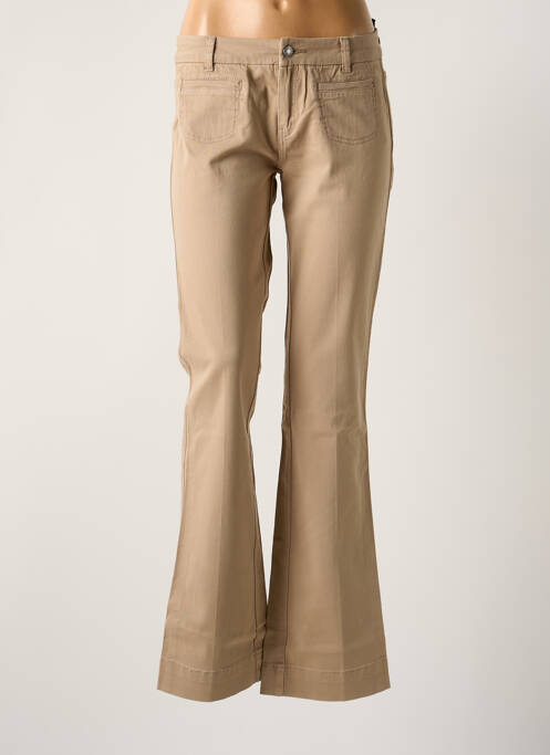 Blugi cu croială evazată elasticitate mărime normală bej MKT STUDIO femme