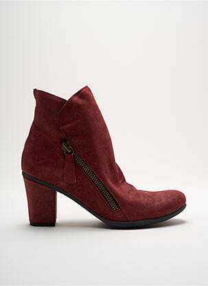 Botine/ghete nubuc toc de 7 la 9 cm violet LUNE & L'AUTRE femeie