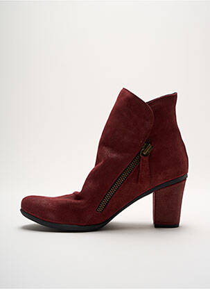 Botine/ghete nubuc toc de 7 la 9 cm violet LUNE & L'AUTRE femeie